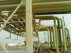 mahshahr oil terminal pipe line project